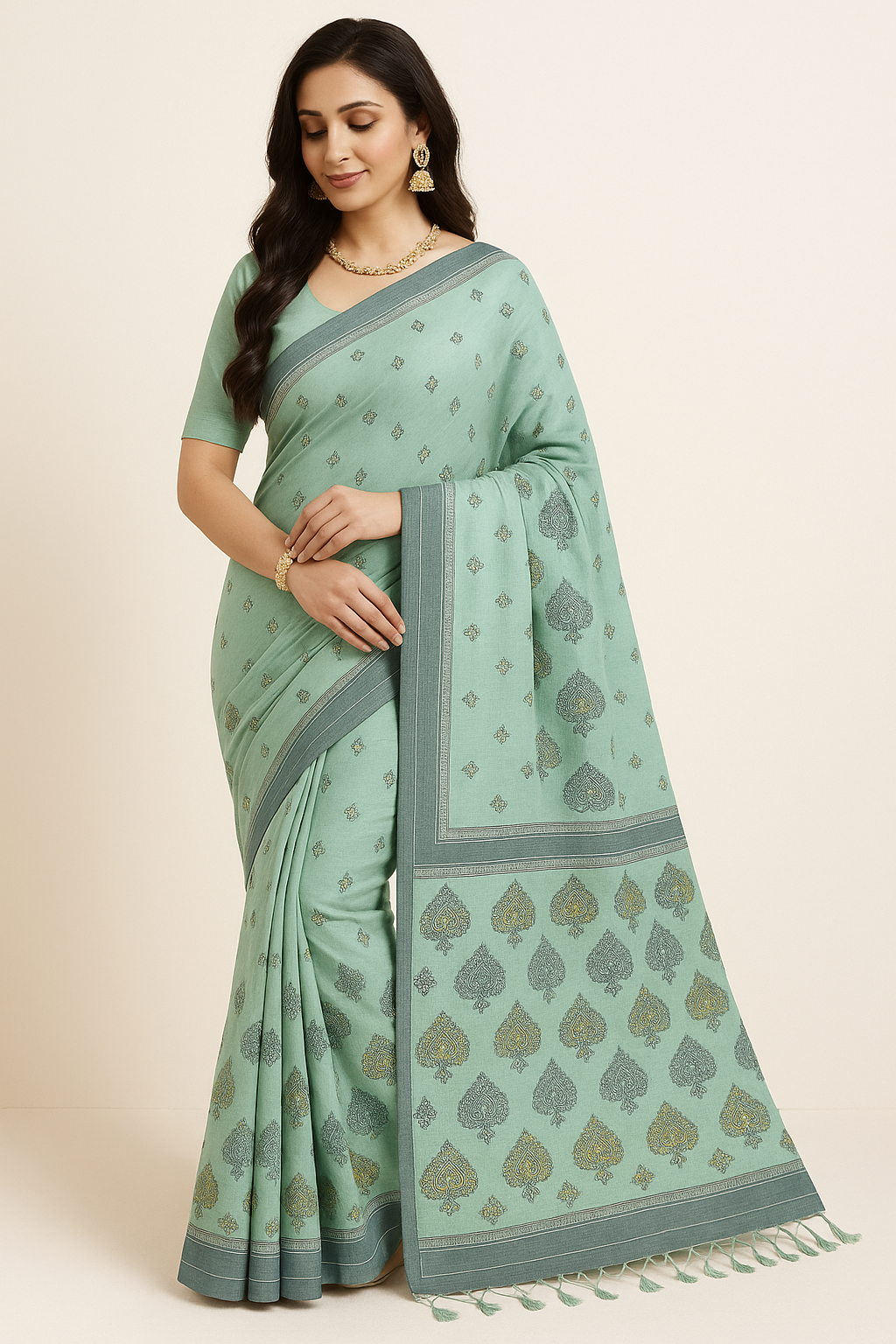 Cotton Dhakai Jamdani - Image 2