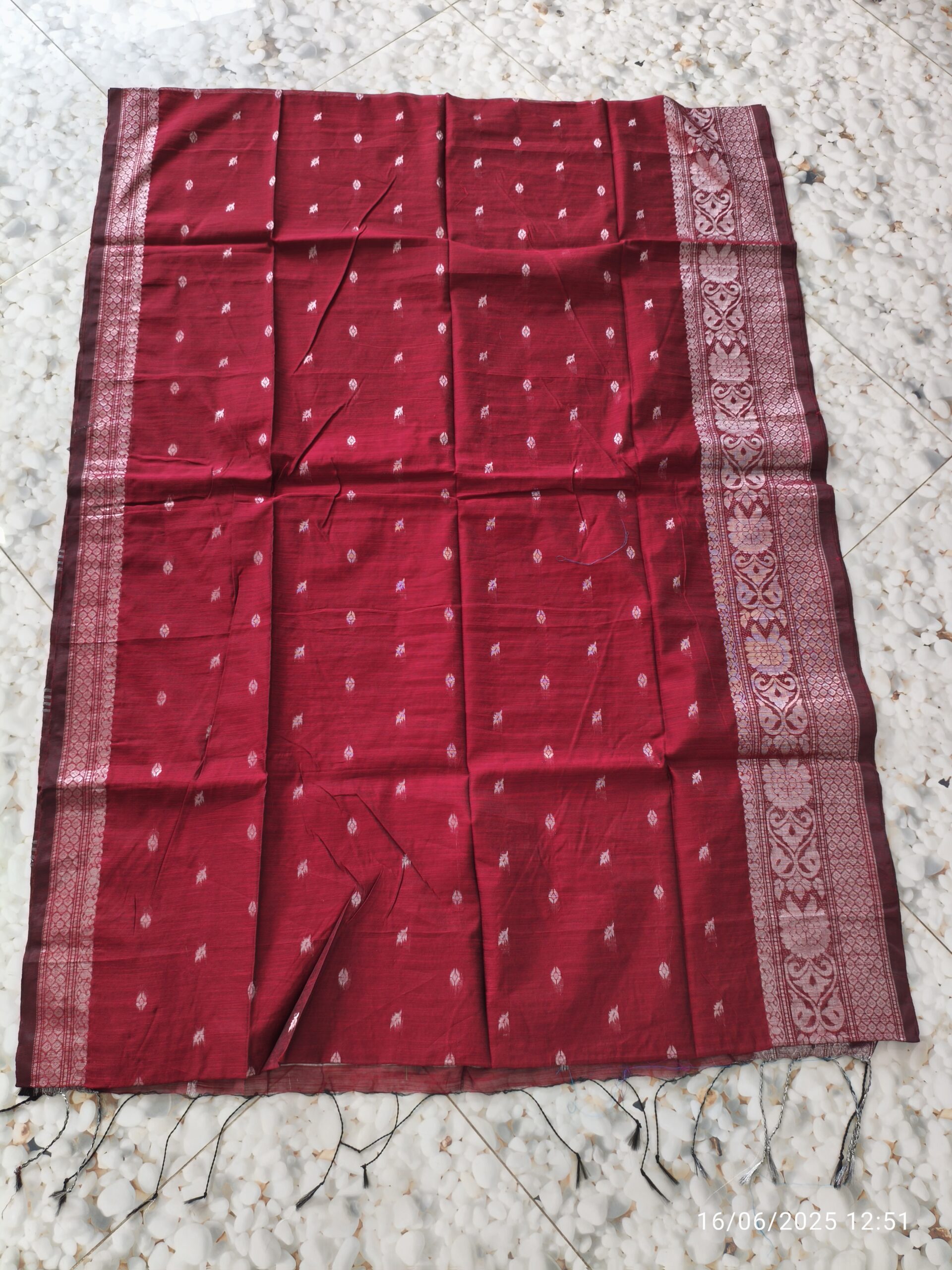 Copper & Still Jori Handloom Saree - Image 3